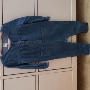 Old Navy denim jumpsuit, 18-24 months.